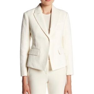 NEW! THEORY Size 10 • Brince Blazer Warm Ivory Newdale Bonded.